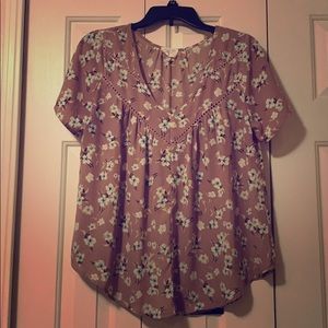 Comfortable floral blouse